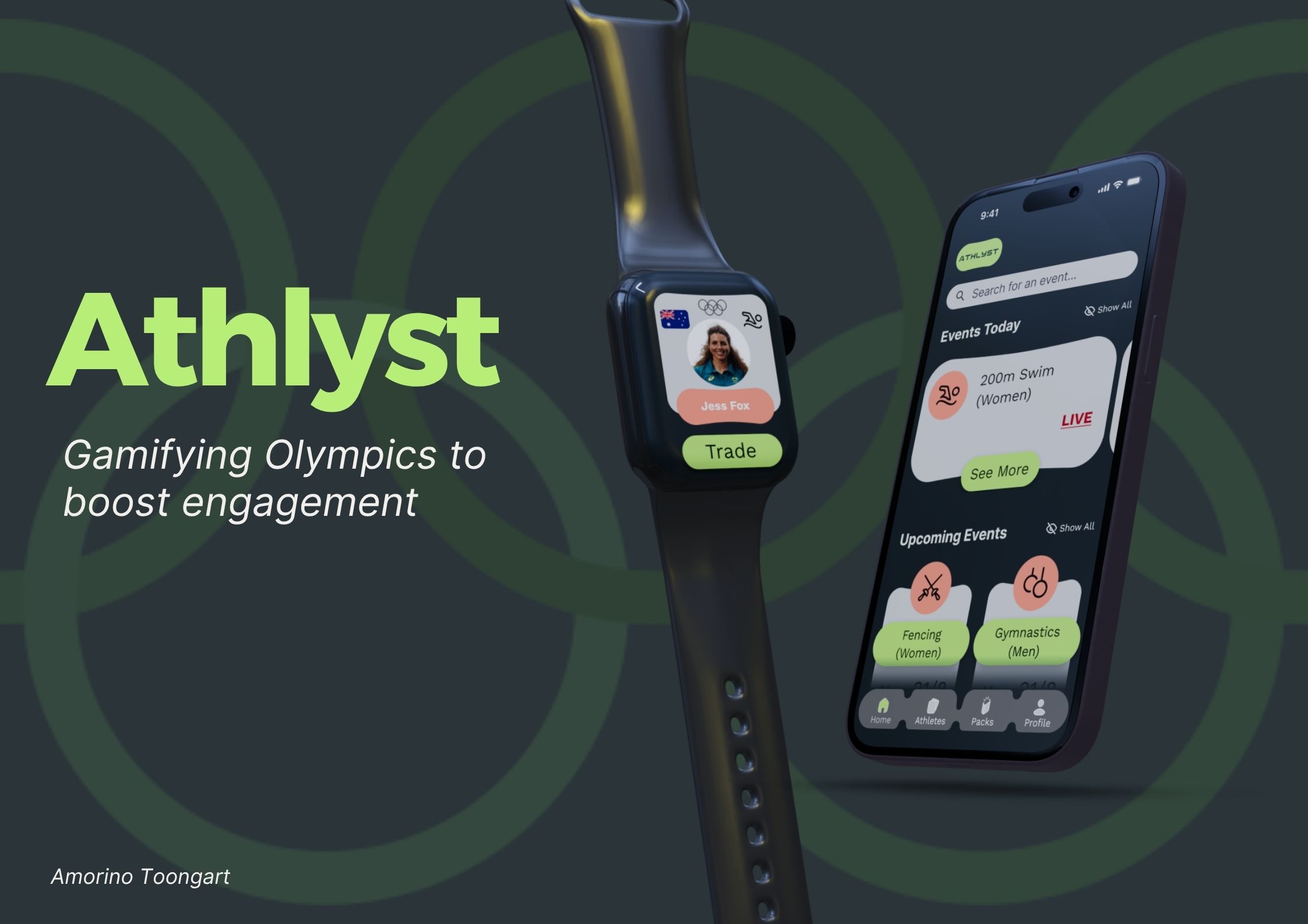 Athlyst app mockup